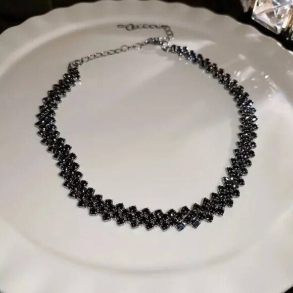 Black Onyx choker necklace - Picture 4 of 5